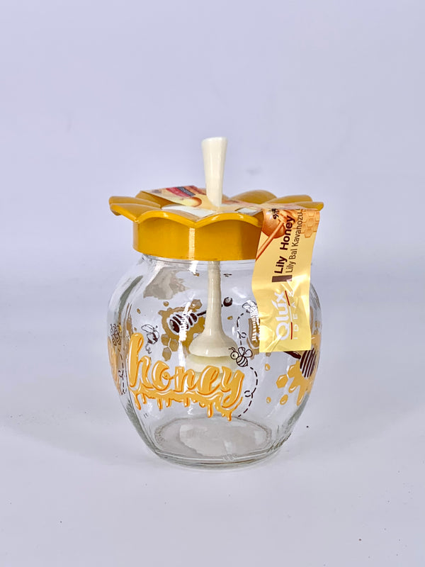 Pote de Mel com Colher Dosadora - Design Divertido e Funcional