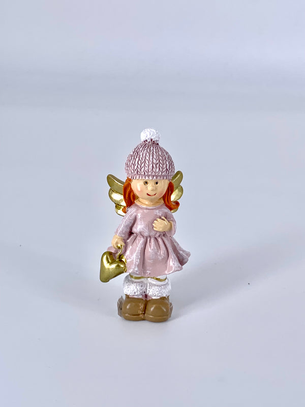 Fadinha Decorativa com Coração Dourado - Magia e Elegância para Sua Decoração