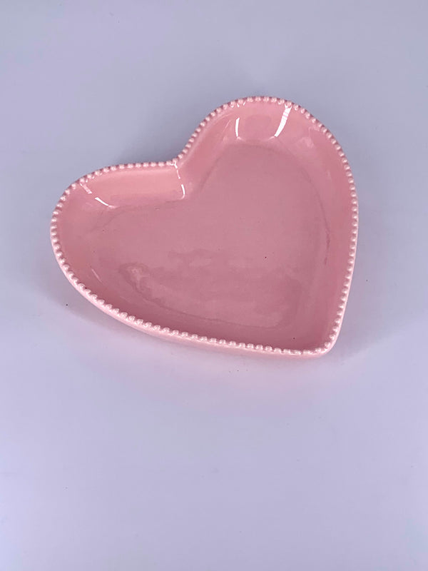 Prato Raso Decorativo em Formato de Coração - Amor em Cada Detalhe
