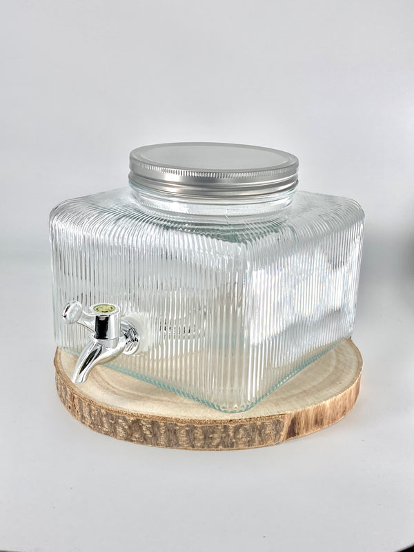 Recipiente de Vidro com Torneira -  Praticidade no Seu Dia a Dia