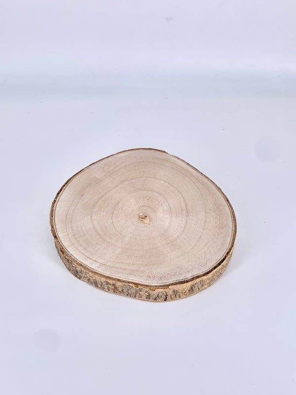 Base de madeira rustica de madeira natural