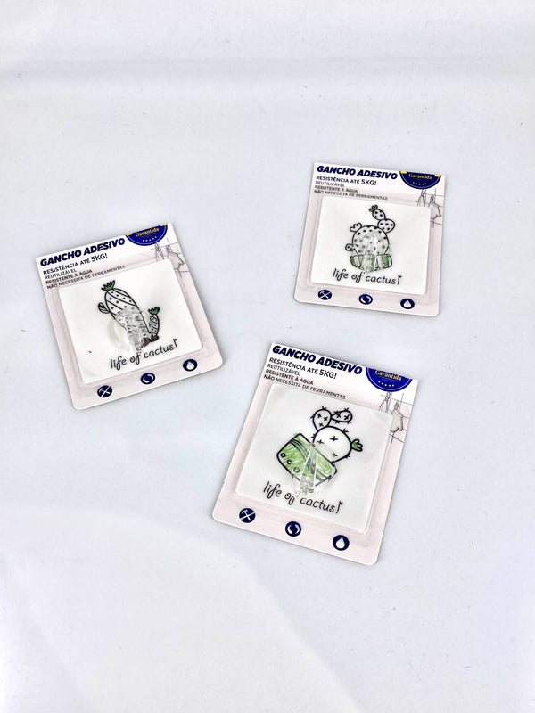Ganchos Adesivos -  Organização Fácil e Sem Perfurações