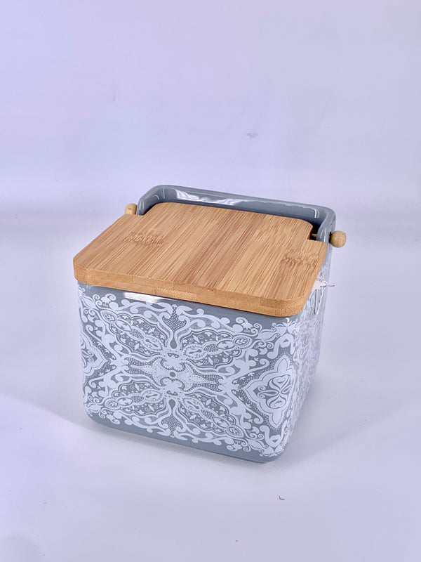 Saleiro com Tampa de Bambu – Funcionalidade com Toque Natural