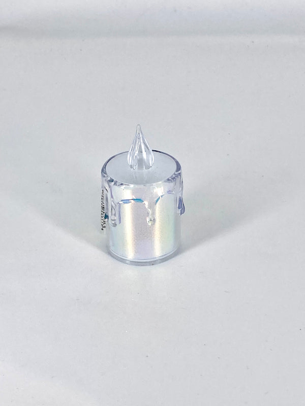 Vela a Pilhas Holográfica -  Iluminação Segura e Charmosa