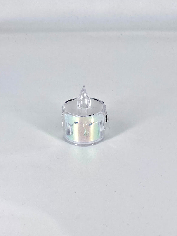 Vela Holográfica Pequena a Pilhas -  Brilho Mágico e Sofisticação sem Chamas